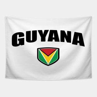 Guyana National Flag Shield Tapestry