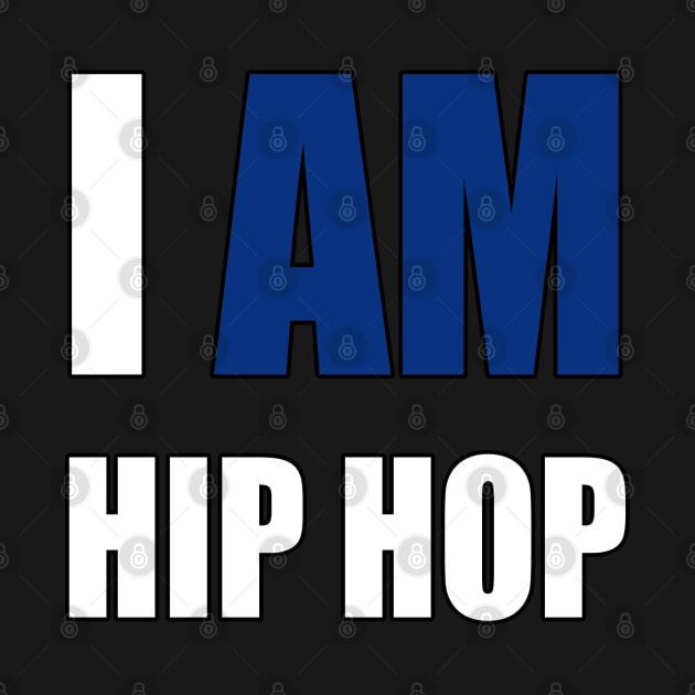 "I AM HIP HOP" BLUE LETTER by DodgertonSkillhause