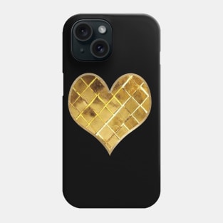 Heart - golden glitz Phone Case