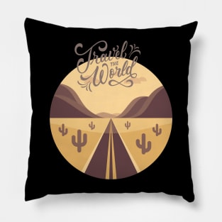 Ready for new adventure Wanderlust love Explore the world holidays vacation Pillow