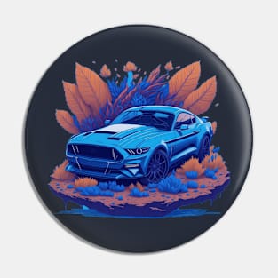 Muscle stock car Pin