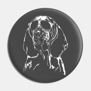 Funny Bracco Italiano Dog with sunglasses Pin