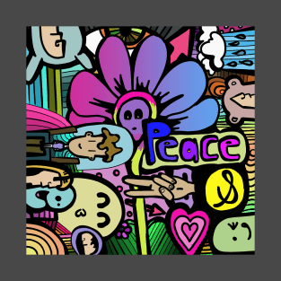 peace and heart T-Shirt