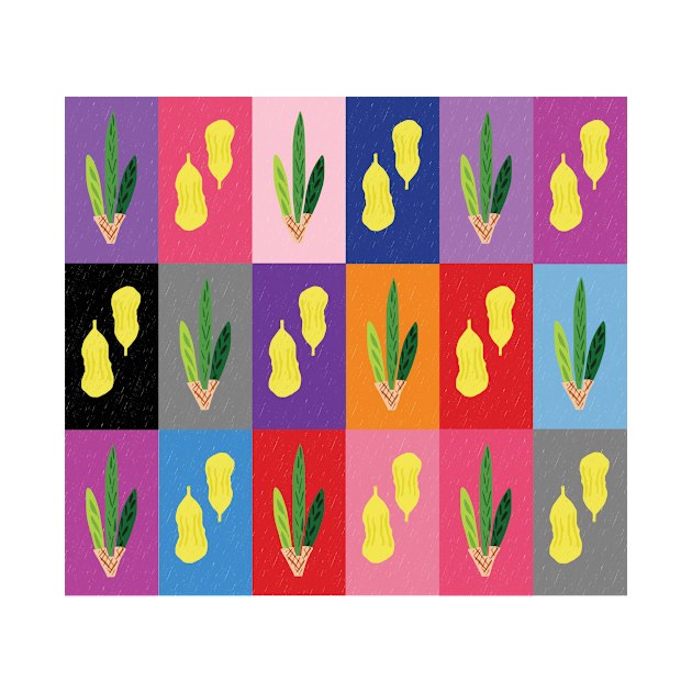 Lulav and Etrog Pop Art Grid by TillaCrowne