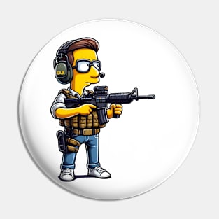 Tactical Yellow People Pin