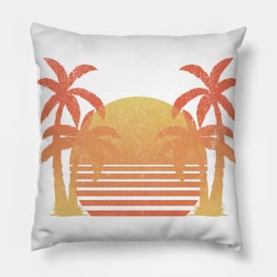 Summertime palm trees Pillow