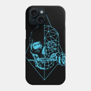 Human Skull With Rose Gifts Phone Case
