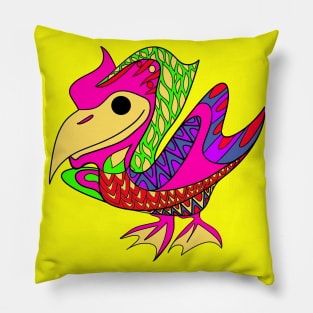 seagull in wings pattern Pillow