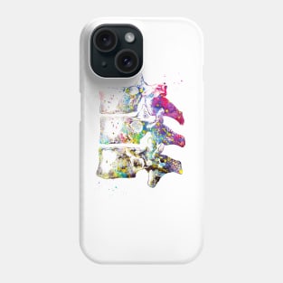 Thoracic vertebrae Phone Case