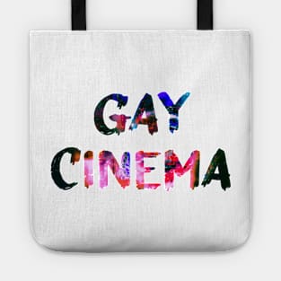 Gay Cinema Glitch Art Quote Tote