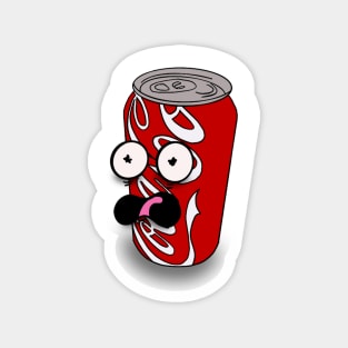 Scared Coca Cola Can Magnet