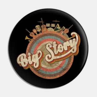 Tour Music Designs Vintage Retro - Big Story Pin