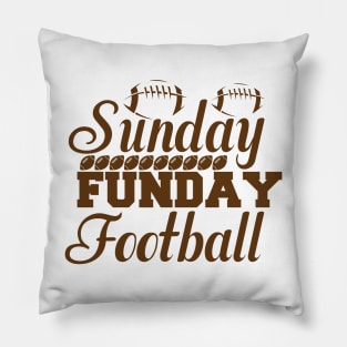 Sunday Funday Football Pillow