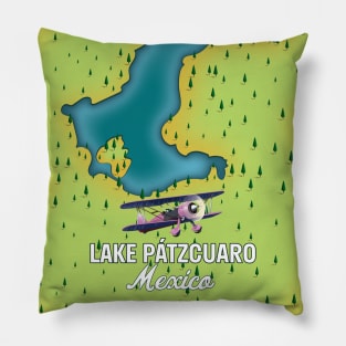 Lake Pátzcuaro Map Pillow