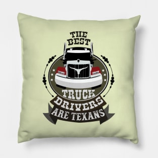 Texas Big Trucker_dark color Pillow