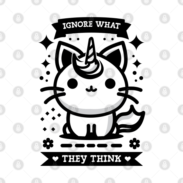 Ignore What They Think - Caticorn by Emma