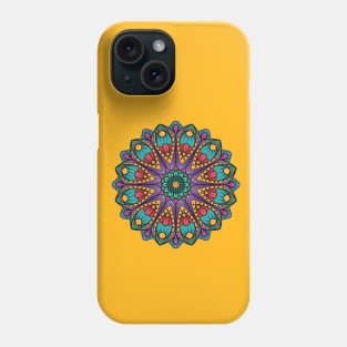 Ornament mandala dark blue Phone Case