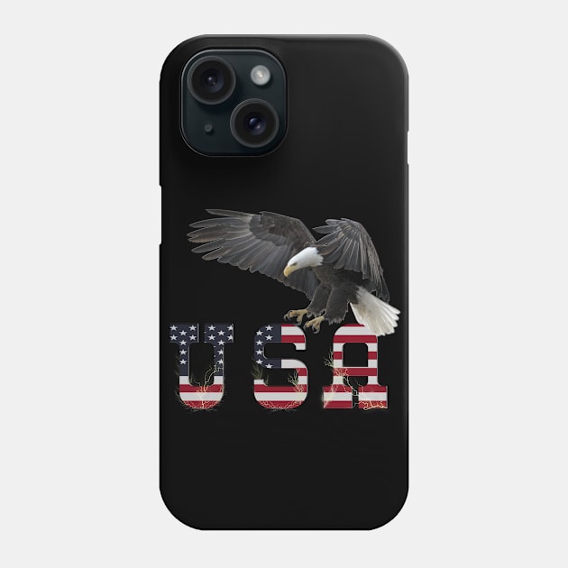 Eagle Patriotic USA Flag Phone Case by BurunduXX-Factory