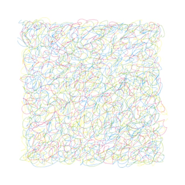 Pollock style colorful lines medley by Mokoosh