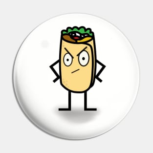 Disgruntled Burrito Pin