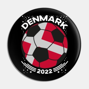 Denmark Flag Soccer Football Team Pin