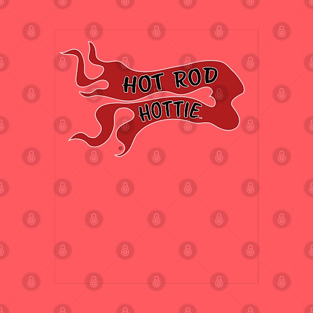 Hot Rod Hottie Flame Logo in Red and Black by Morrissey OC