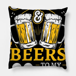 Cheers And Beers To My 60 Years 60th Birthday Gifts Pillow