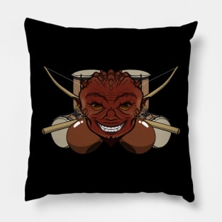 Capoeira Devil (no caption) Pillow