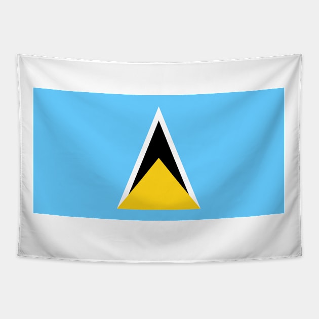 Flag of Saint Lucia Tapestry by COUNTRY FLAGS