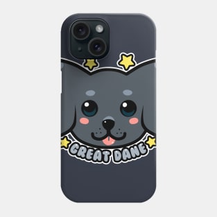 KAWAII Great Dane Dog Face Phone Case