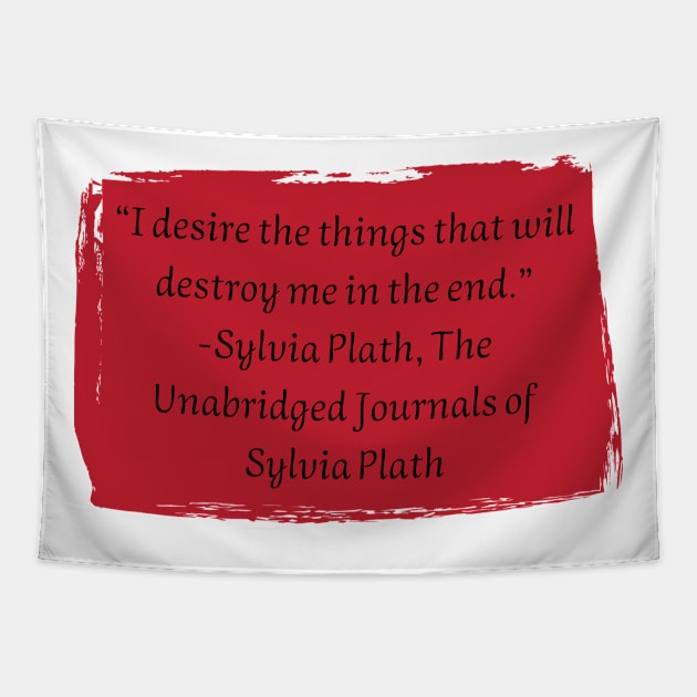 Sylvia Plath Tapestry by HappyBird