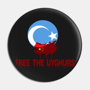 FREE THE UYGHURS SHIRT. Pin