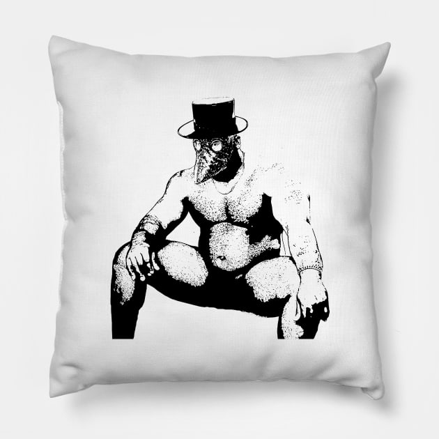 Barry Wood Plague Doctor Pillow by giovanniiiii