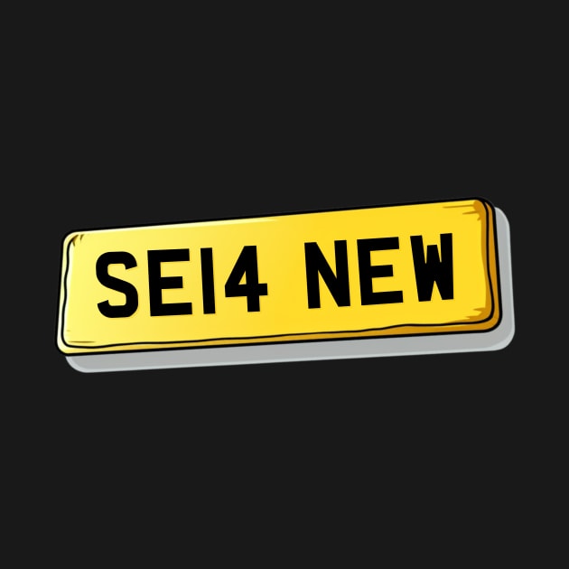 SE14 NEW New Cross Number Plate by We Rowdy