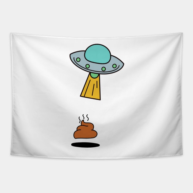 Funnytee Humor Ufo Tapestry by Yayatachdiyat0