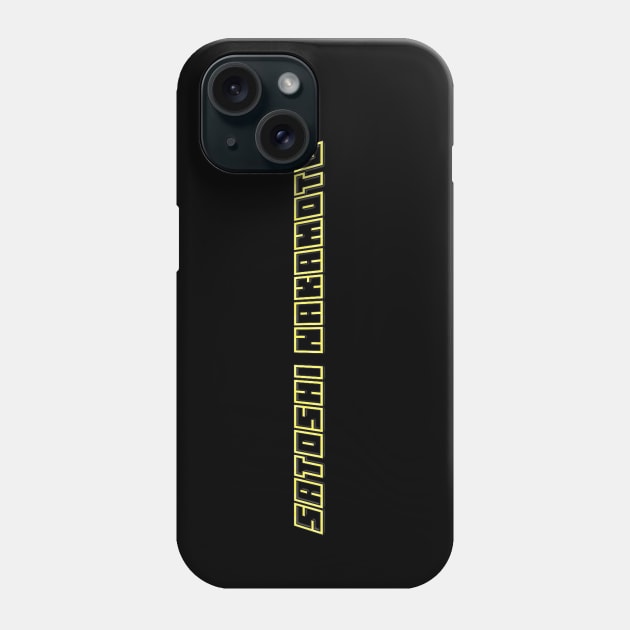 Satoshi Nakamoto Phone Case by cryptogeek