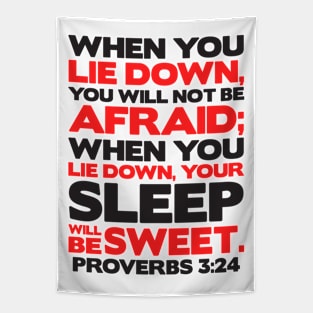 Proverbs 3:24 Your Sleep Will Be Sweet Tapestry