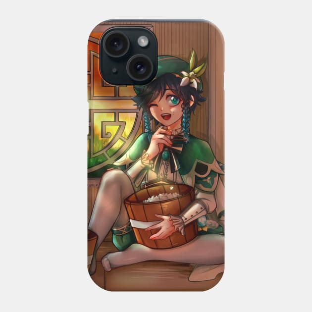 Genshin Impact - Venti Phone Case by Anet Garol