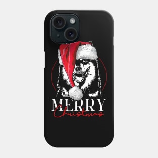 Funny Finnish Lapphund Santa Merry Christmas dog mom Phone Case