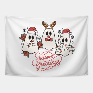 Ghostly Season's Greetings Tapestry