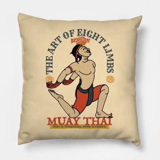 Vintage Muay Thai The Art of Eight Limbs Pillow