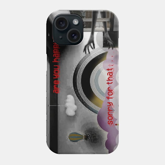 Weirdcore Aesthetic Dreamcore Creepy Shadow & Eyes Phone Case by Alex21