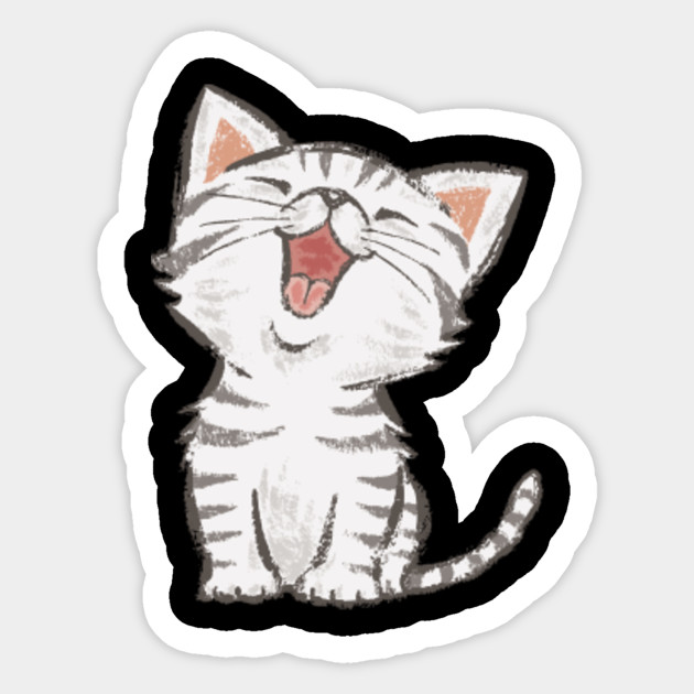 Cat American Shorthair Happy Cute Cat American Shorthair Happy