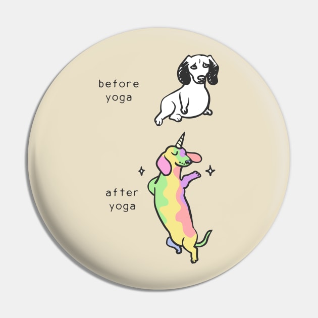 Before after yoga dachshund Pin by huebucket
