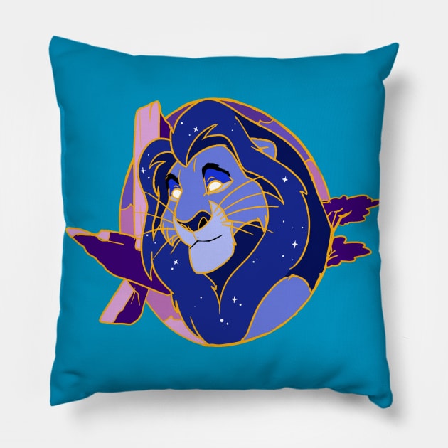 Spirit Mufasa Pillow by SophieScruggs