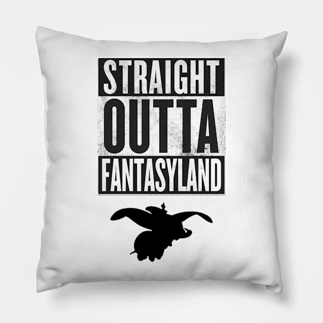 Straight Outta Fantasyland Pillow by DoctorDisney