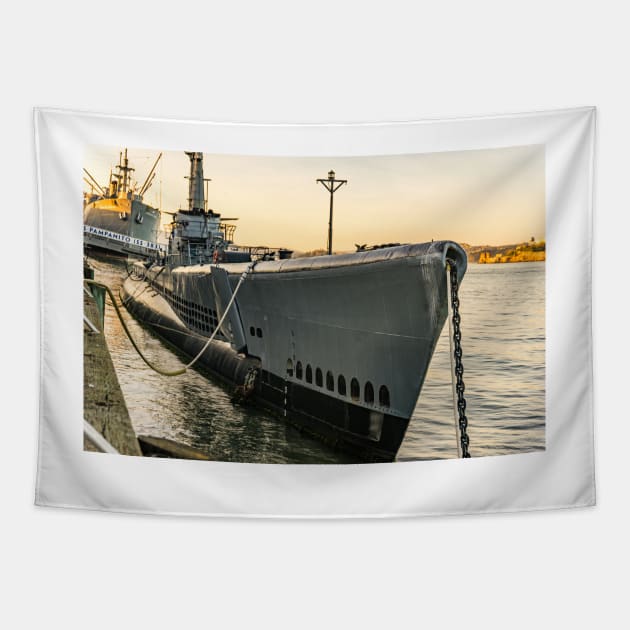 USS Pampanito Tapestry by KensLensDesigns