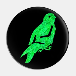 peregrine falcon in greenlight pattern ecopop Pin