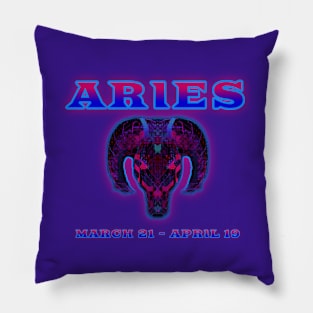 Aries 2b Violet Pillow