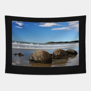 Moeraki Boulders, rochers sphériques , Nouvelle-Zélande Tapestry